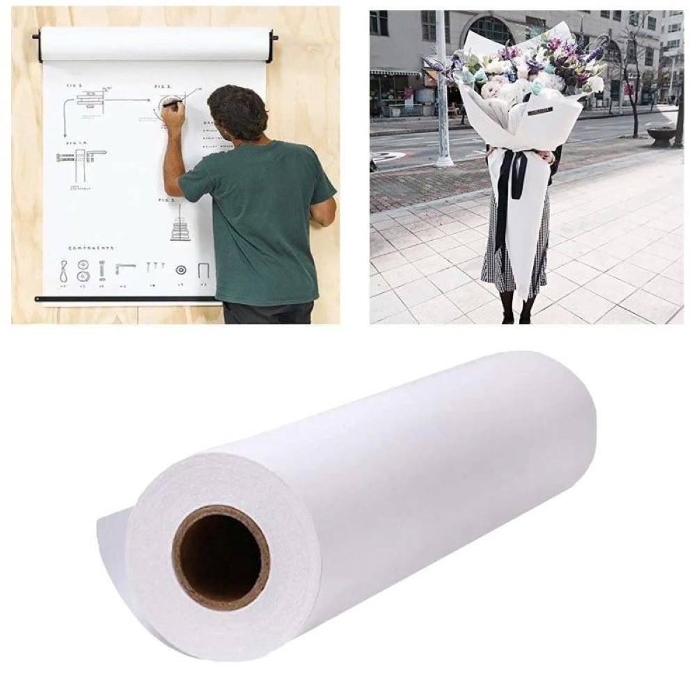 Craft Foam Roll - Weiße/schwarze/braune Kraftpapierrolle für Hochzeit, Geburtstag, Party,