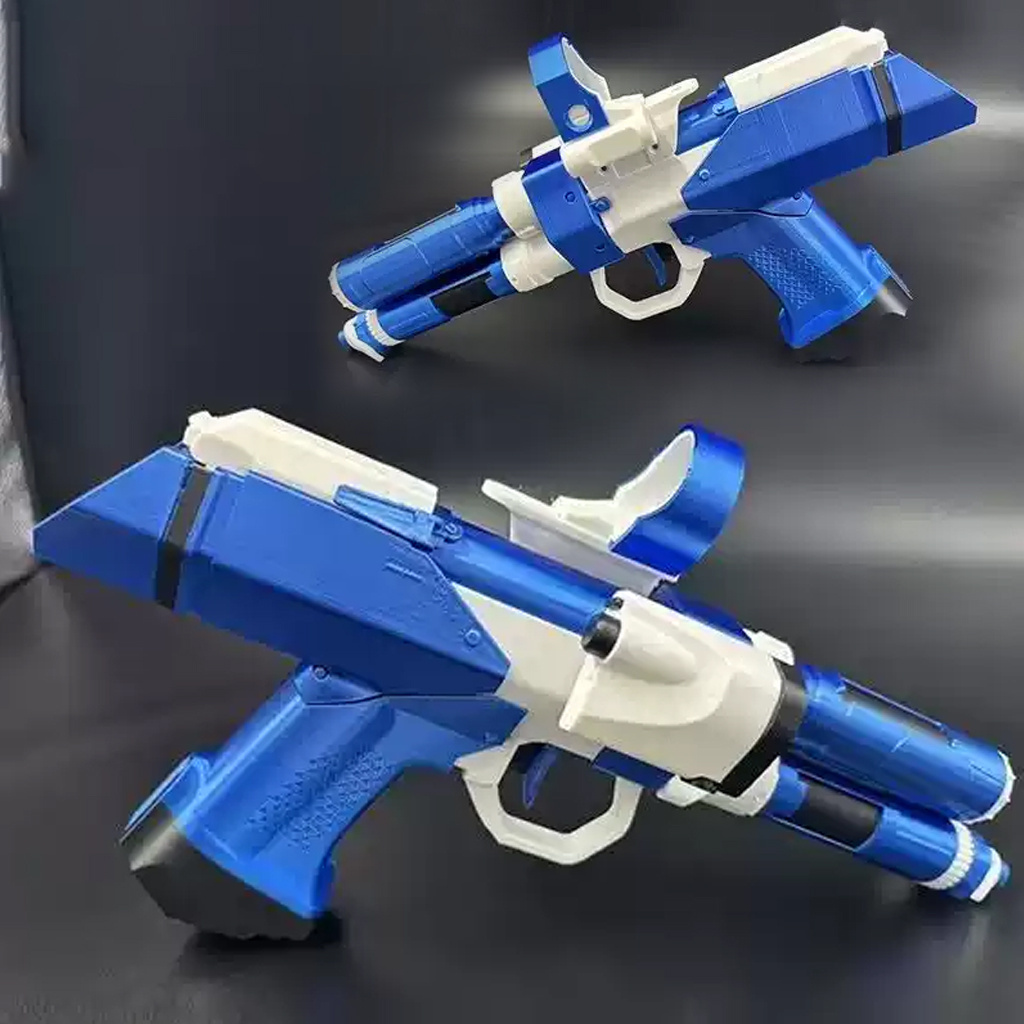 Cosplay Prop Blueprints - Delta Action Feng Yi Blaue Hormonpistole