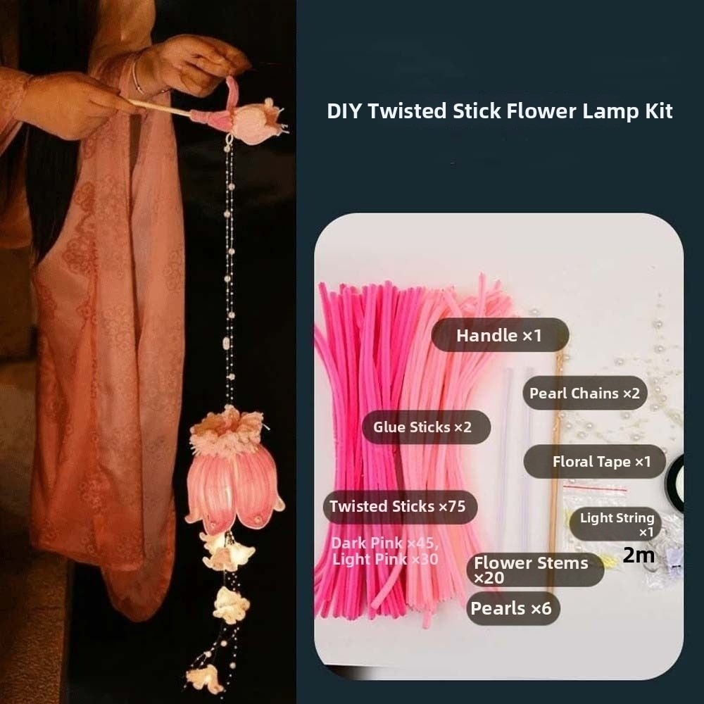Easy Cosplay Prop - Handgefertigte Glockenblumen-Laterne Leuchtende Muguet-Blumenlampe Einfach zu