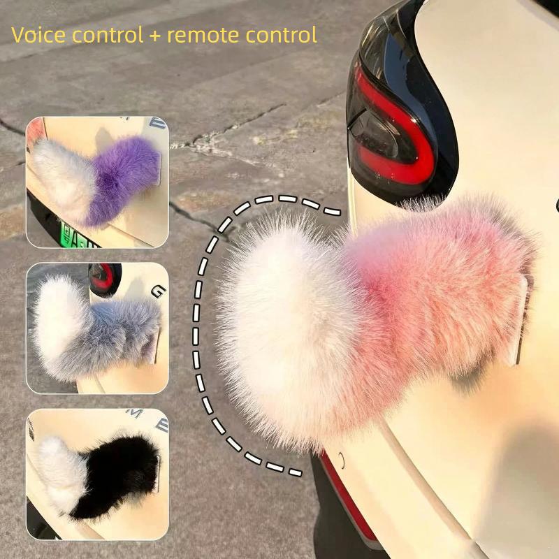 Easy Cosplay Prop - Elektrische kleine Auto-Heckdekoration mit Sprachsteuerung, Kawaii
