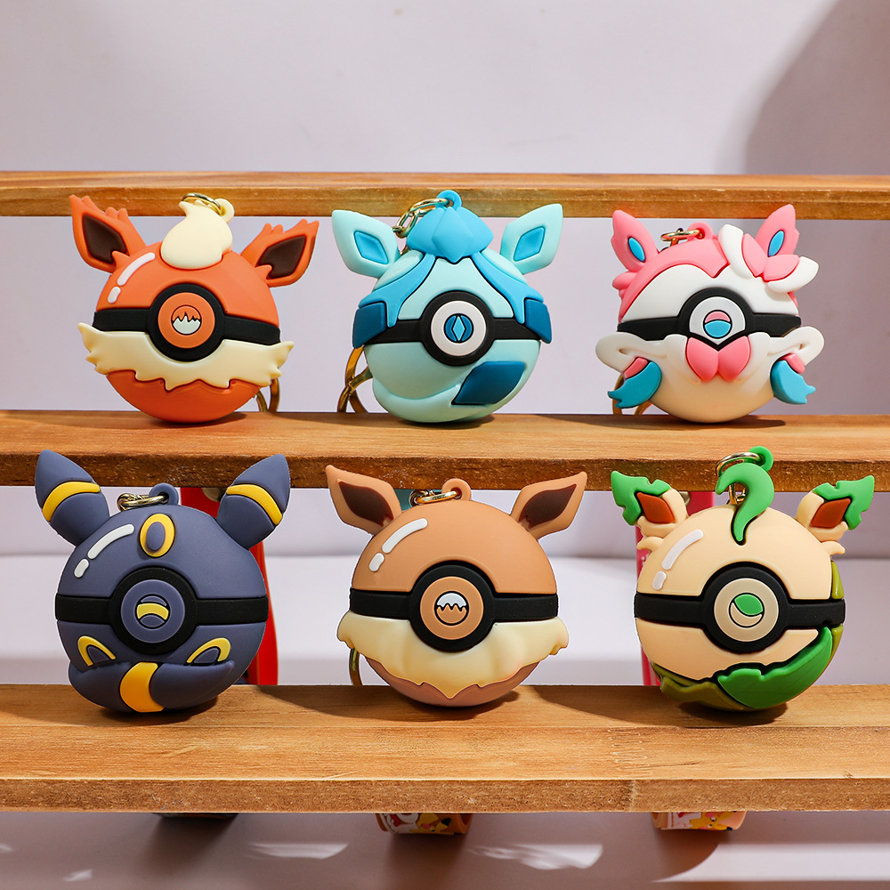 Pokeball Cosplay Prop - Cartoon Pokemon Pokeball Schlüsselanhänger Eevee Evolution