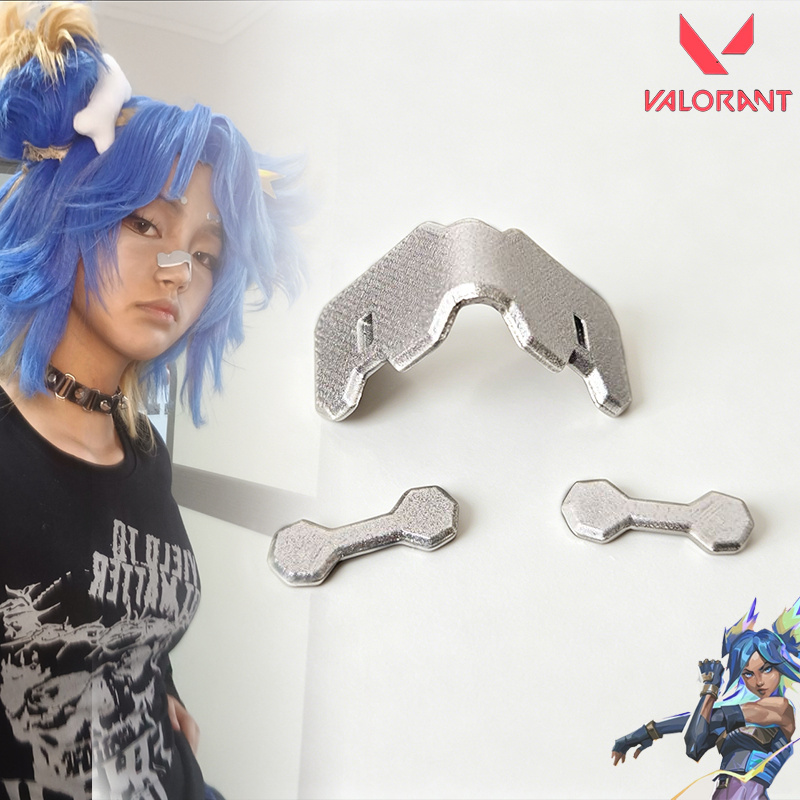 Bloodborne Cosplay Prop - VALORANT Neon Cosplay Nasenstreifen für Erwachsene,