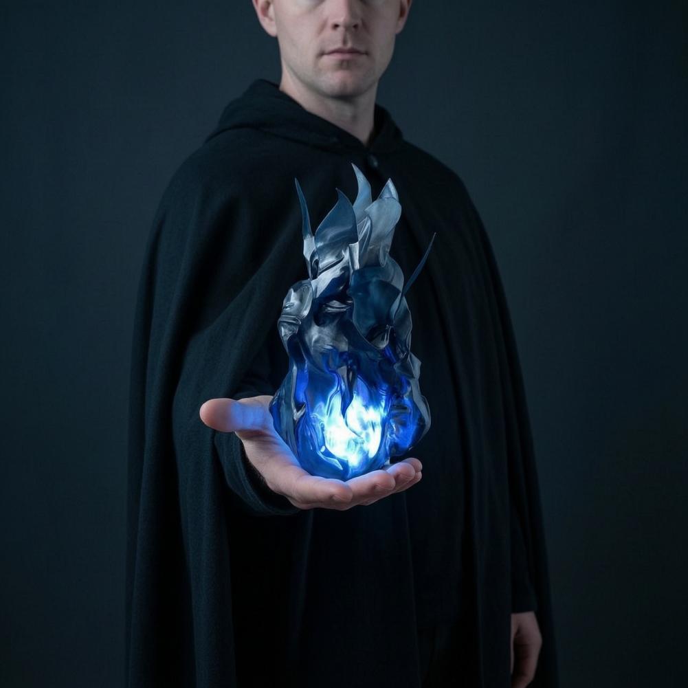 Simulierte Flammen-Handrequisi – Cosplay Fireball Prop Bewertung und Preis