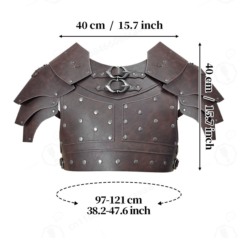 Mittelalterliche Nieten-Schult – Cosplay Prop Bewertung und Preis